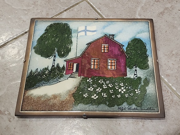 ARABIA ヘルヤ \"Punainen tupa ja perunamaa\" ARABIA ヘルヤ 