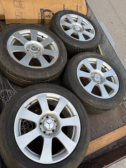 Mercedes-Benz S W221 alkuperäiset vanteet kesärenkailla