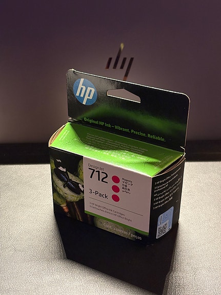 HP 712 3-pack Magenta mustepatruuna