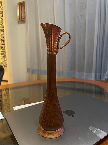 OLAVI VAURAS DESIGN KUPARI-TIIK MALJAKKO-MADE IN FINLAND