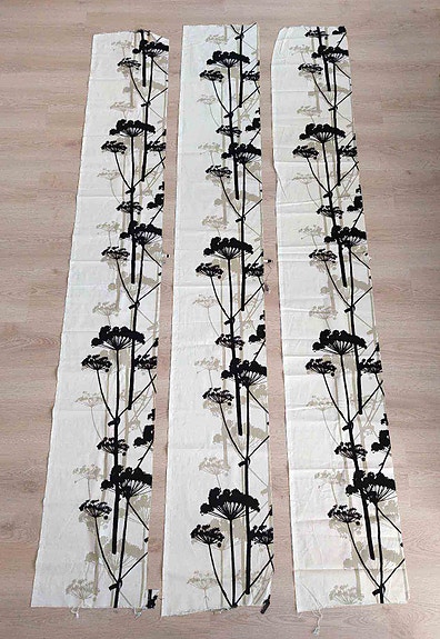 Yhteishinta: 3 x Marimekko Putkinotko - 2 m pitkät kangaspalat