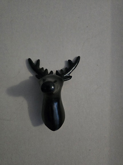 Peuranpää koukku, musta metallia