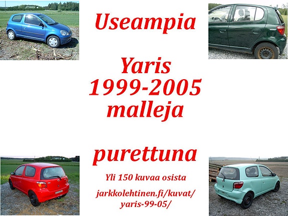 Toyota Yaris 1999 - 2005 varaosia