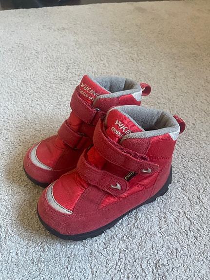 Viking Gore-Tex Lasten Kengät Koko 25 Punainen Unisex