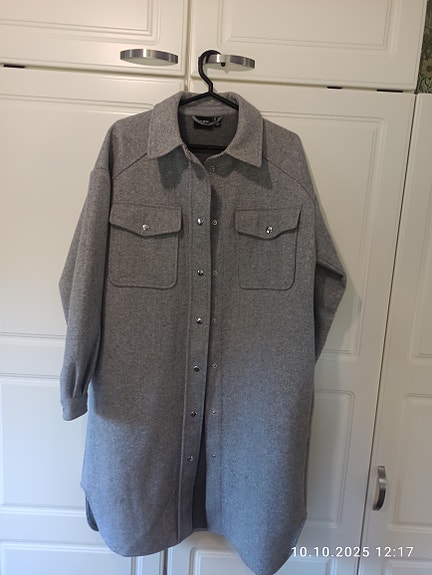 Vero Moda Pitkä takki Harmaa XS