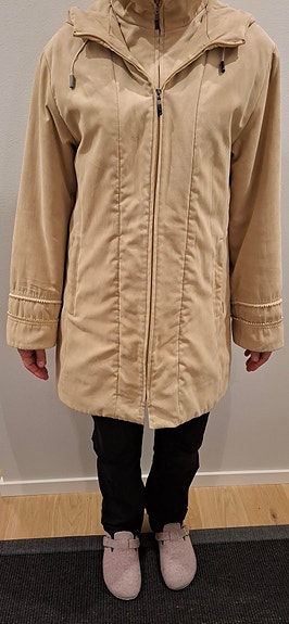 Naisten Story-merkkinen syys-/talvitakki, beige
