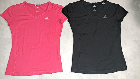 2x Adidas naisten treenipaita, koko M
