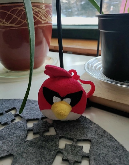 Angry Birds- avaimenperä/laukkukoriste