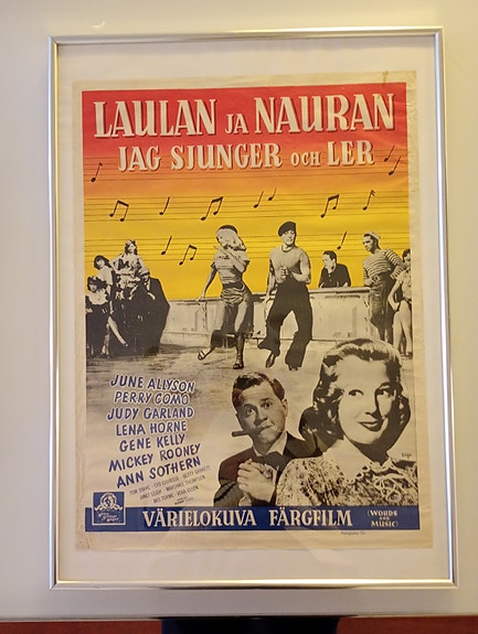 Aito Gene Kelly elokuva juliste kehystettynä