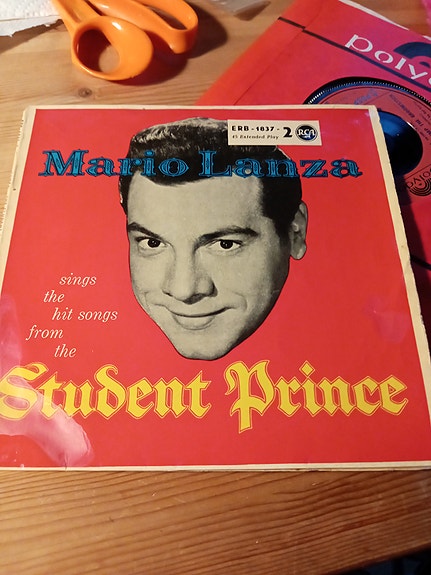 Mario Lanza The Student Prince single 7 tuumaa