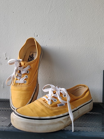 Keltaiset Vans tennarit 38