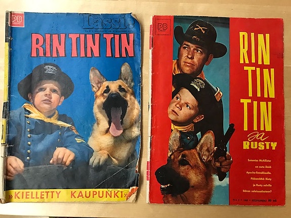 Rin Tin Tin -sarjakuvalehdet 12/1959 & 5/1960 – suomalaiset vintage-painokset