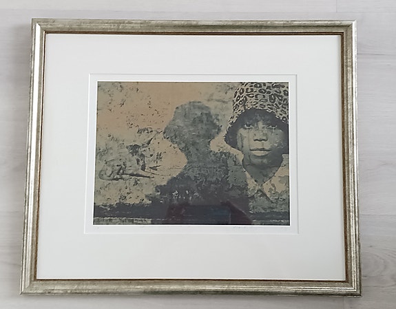 Aino-Kaarina Pajarinen, Afrikan kosketuksia 2. Mustevedos, 26x35 cm, 2/6, 2004