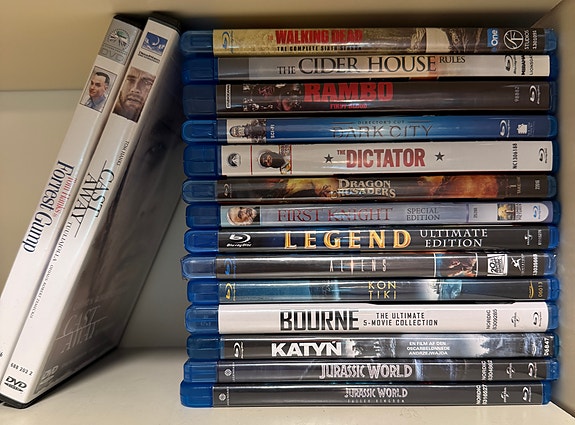 Laadukkaita bluray ja DVD elokuvia