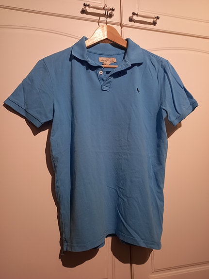 H&M vaaleansininen pikeepaita, koko 170cm
