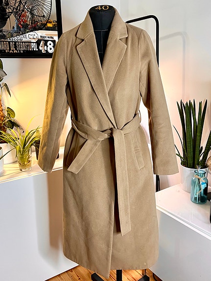 Vila Pitkä takki Beige 34 naisten