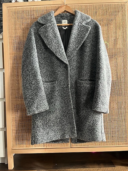 H&M harmaa villakangastakki