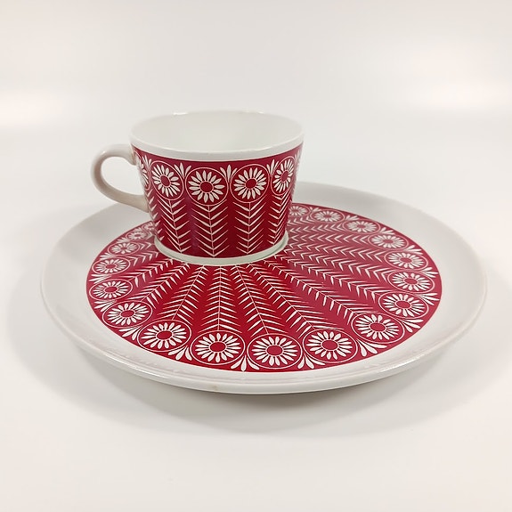 Riikinkukko aamiaissetti, Arabia, design Raija Uosikkinen