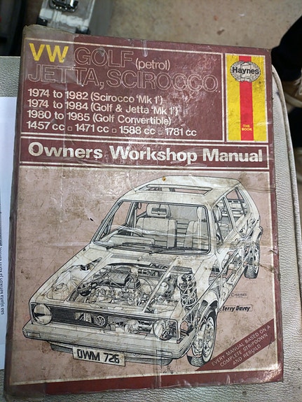 VW mk1 Haynesin korjauskäsikirja