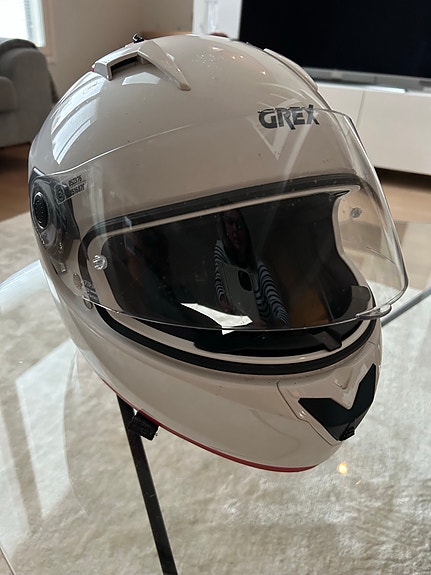 Grex G6.2 moottoripyöräkypärä, valkoinen, koko M