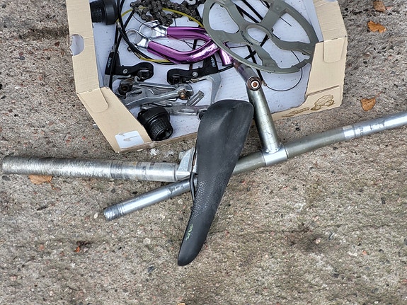 Shimano polkupyörän osia.