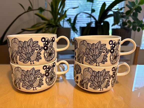Arabia Piilopaikka mukit/kupit 4kpl