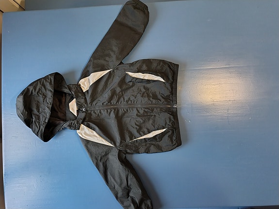 Reebok mustavalkoinen kevyttakki/tuulitakki/kesätakki 86