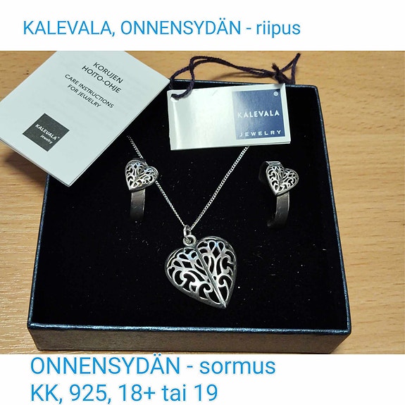 KALEVALA, Hopeisia ONNEN SYDÄN - sormuksia