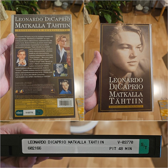 Leonardo DiCaprio vhs elokuva video näyttelijä