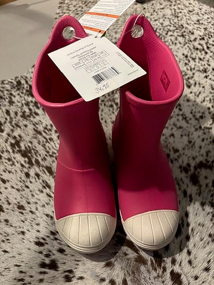 Crocs lasten kumisaappaat, väri fucksia