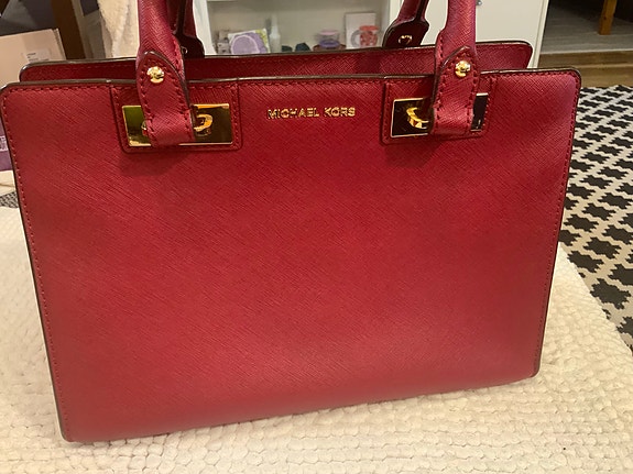Michael Kors Nahkainen Naisten Laukku Punainen,pölypussi mukaan