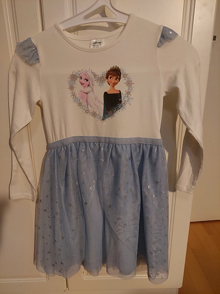 Elsa ja Anna Frozen- mekko 122 / 128