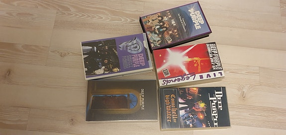 Deep Purple VHS-setti 5 kpl