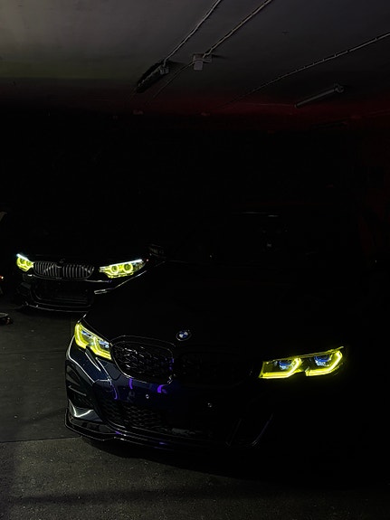 BMW E-sarjan F-sarjan G-sarjan keltaiset DRL valot