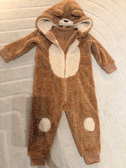 Lämmin nalle haalari. Koko 18-24 kk.