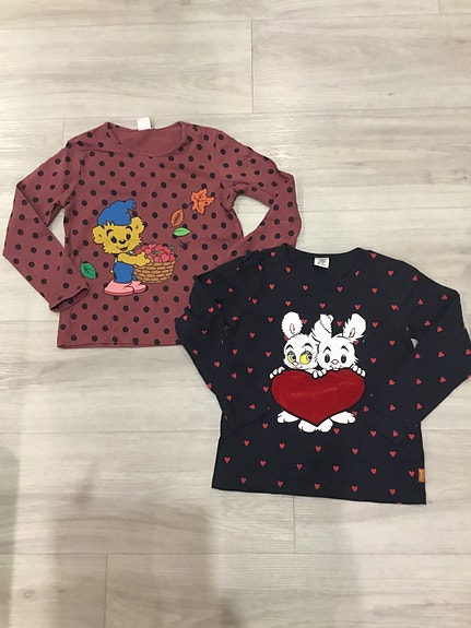 Kaksi Lindex Bamse paitaa