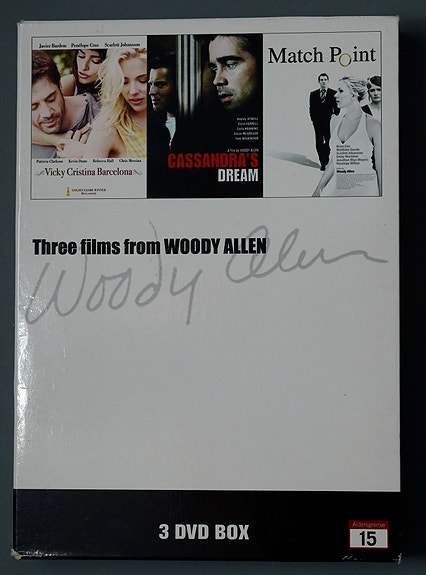 kolme Woody Allen -elokuvaa dvd:llä hyvässä kunnossa