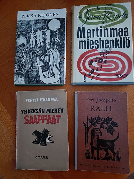 Neljä romaania suomalaisilta kirjailijoilta