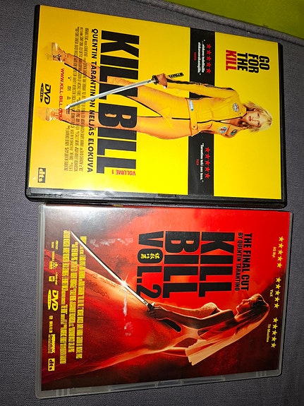 Kill Bill Vol. 1 ja Vol. 2 DVD-elokuvat