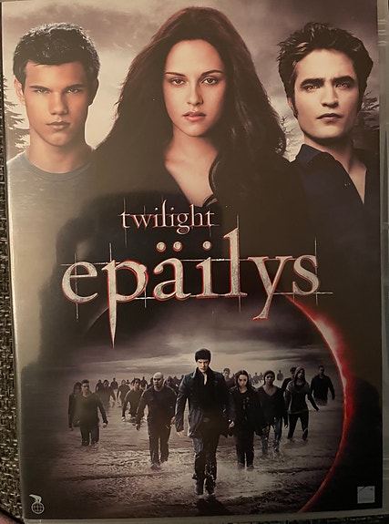 Twilight Epäilys DVD-elokuva ja extrat