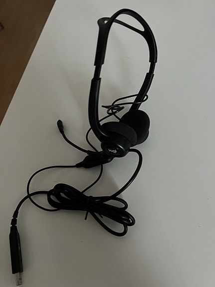 Logitech USB-kuulokemikrofoni musta