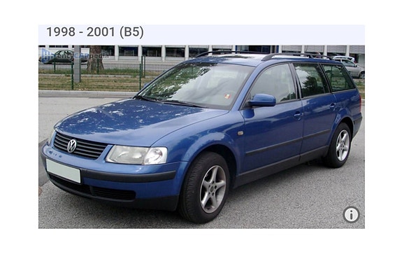VW Passat 1998-2001 (B5) farmari peltiosia