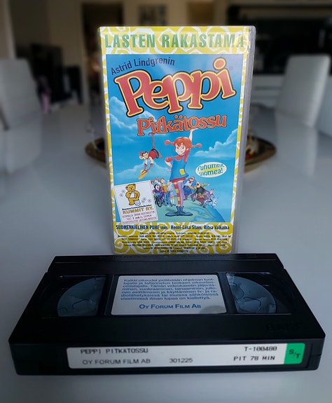 Peppi Pitkätossu Lasten VHS-video