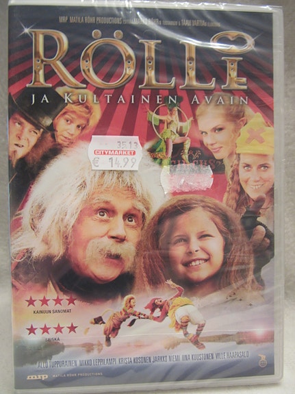 Rölli ja kultainen avain dvd uusi