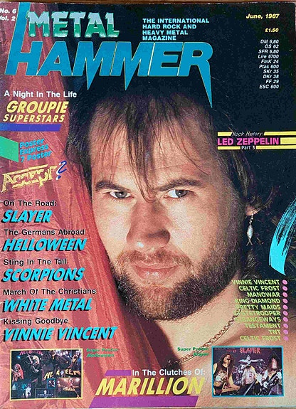 METAL HAMMER No 6 1987 + kaikki julisteet