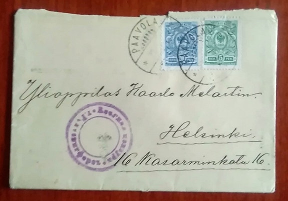 Kirjekuori 1900-luvun alusta