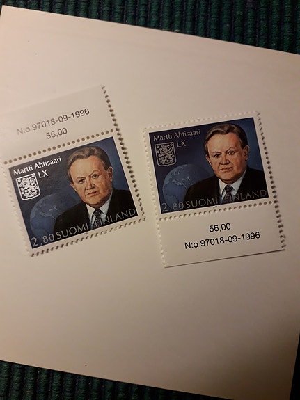 Martti Ahtisaari postimerkit