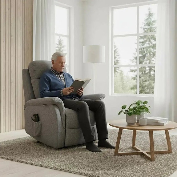 Rubin nostoavusteinen recliner-tuoli - harmaa