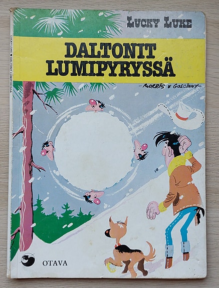 Lucky Luke Daltonit lumipyryssä 1976 1. painos