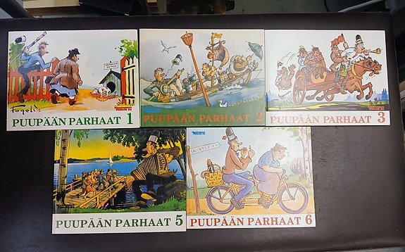 Pekka Puupää sarjakuva albumeita, Puupään parhaat 1-3 ja 5-6 yht.5kpl